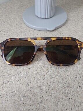 Firmoo Tortoise Brown Unisex Full Frame Acetate Sunglasses